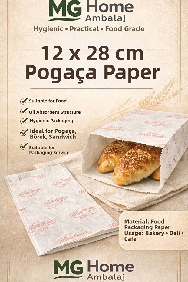 1 كيلو جرام ♥️ حجم متوسط 🍞 12x28 منقوش 🍞 كيس ورقي لساندويتش بوجاكا، كيس إفطار ♥️ يا لها من مفاجأة! ♥️