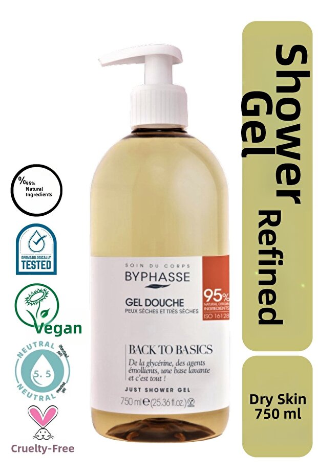 Back To Basics Refined Shower Gel Dry and Very Dry Skin Types 750ml