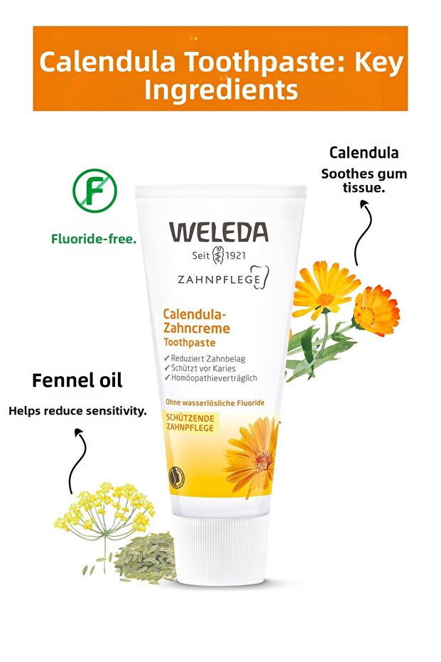 معجون أسنان عضوي بخلاصة الآذريون 75 مل - 3