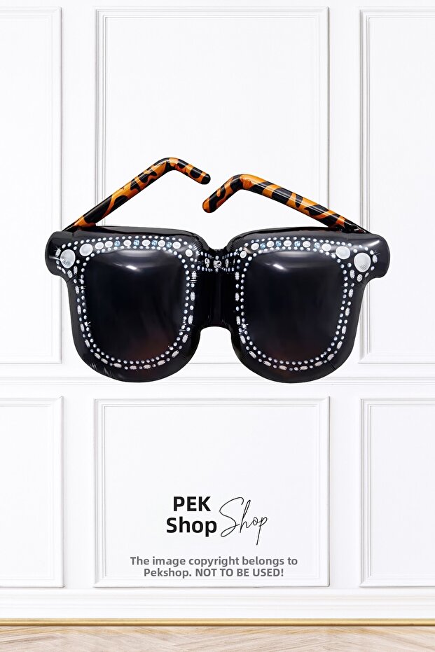 Black Glasses Foil Balloon Sunglasses Shaped Foil Balloon