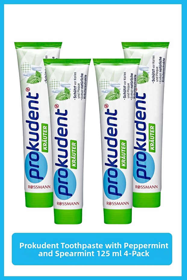 Toothpaste with Chamomile and Sage Extract 4X125 ml