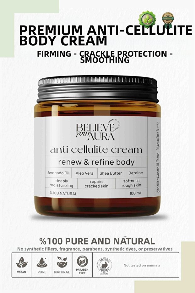 Anti Cellulite Gel Cream - Firming Anti-Cellulite Body Cream - 100 ml