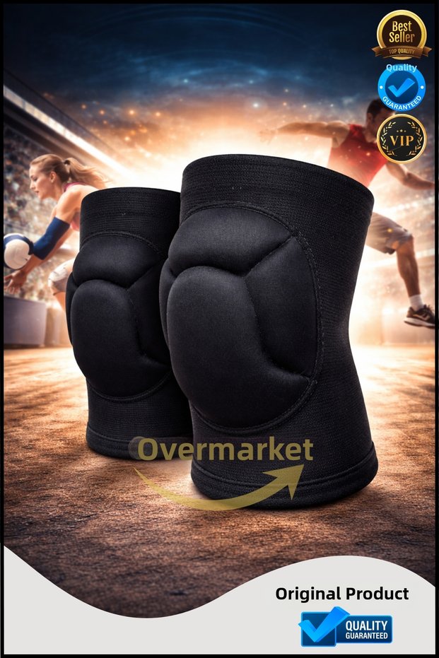 Volleyball Knee Pads – Anti-Slip and Flexible Sports Knee Protector with Shock Absorbing Pads (Pair)