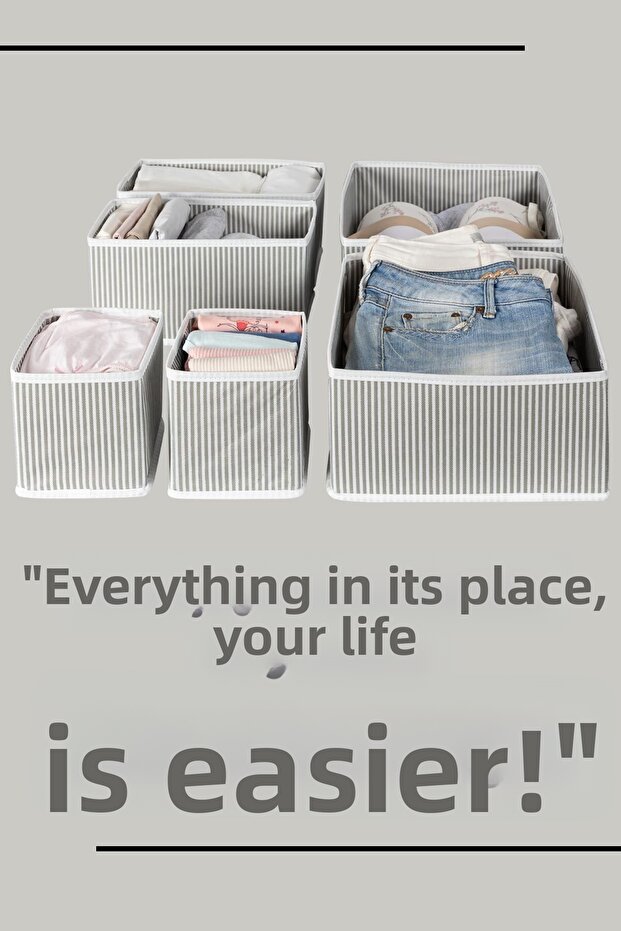 4 részes fiókos rendszerező SZÜRKE - 6