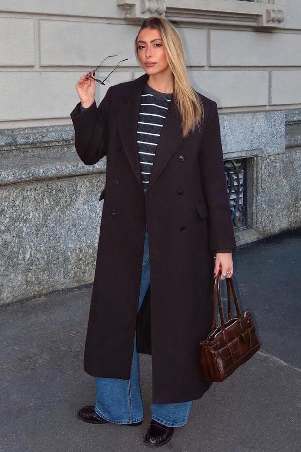 Oversize kumaş kaban - 3