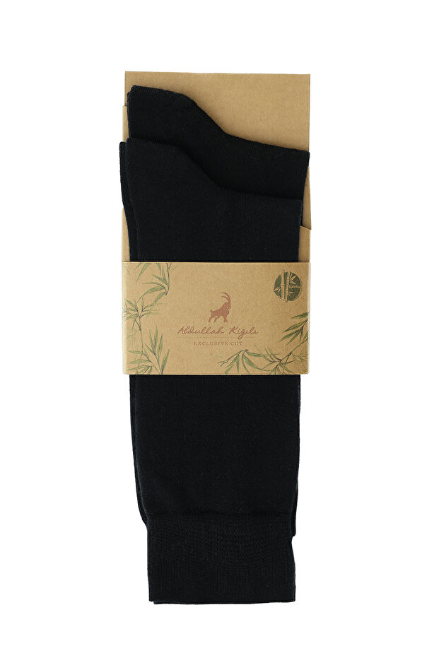 مجموعة من 2 جوارب من خليط الخيزران المزخرف - 1