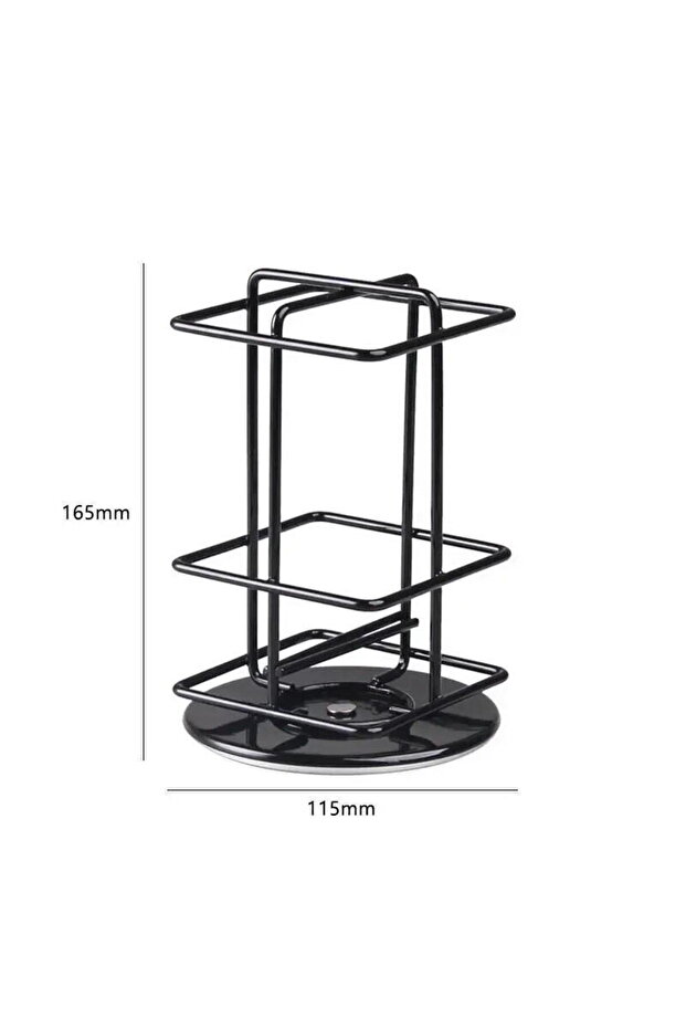 Support for 4 Nespresso capsule boxes, Rotating, Black - 4