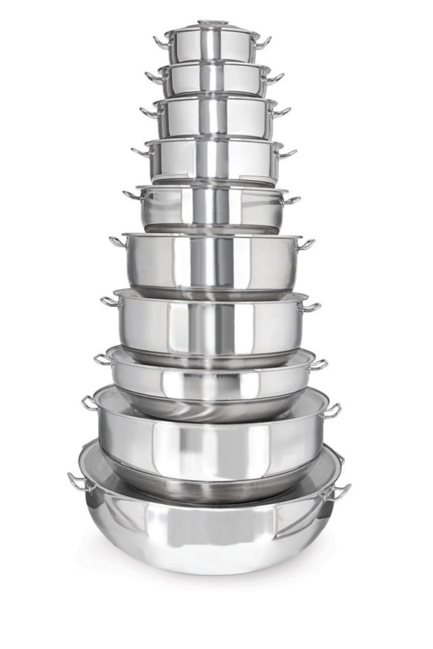 Steel Fan Pot 80X30 - 136 Lt
