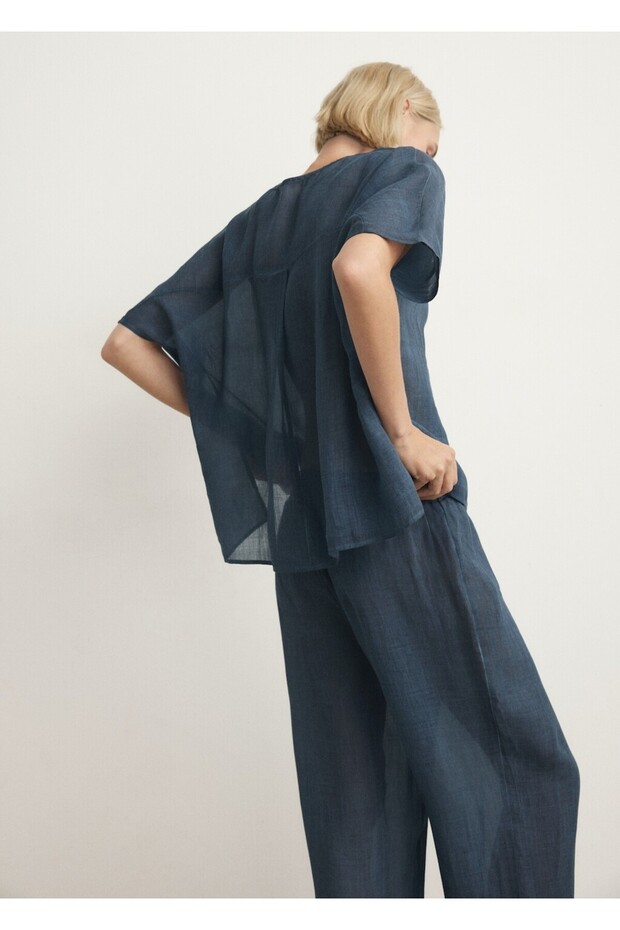 %100 rami overdyed görünümlü kaftan - 4