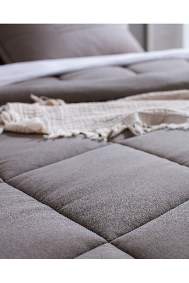 طقم نوم فردي فائق النعومة من بوبيني - أنثراسايت - 6