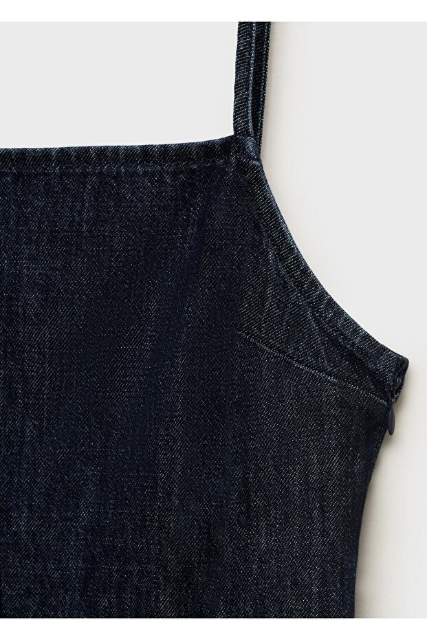 Kısa denim tulum - 8