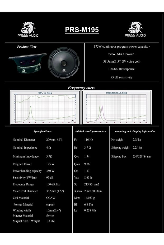 20 CM 175 RMS MİDRANGE - 5