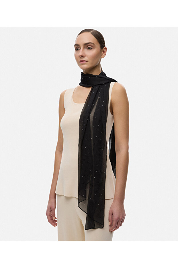 Hotfix baskılı şal - 2