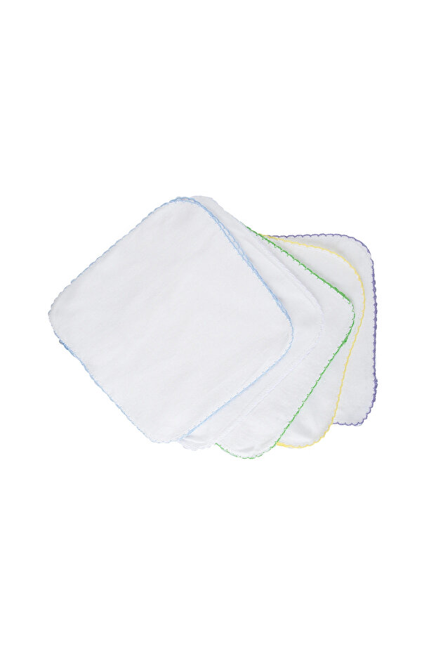 Combed Cotton Mouth Cloth 6 Pieces 20 cm X 20 cm