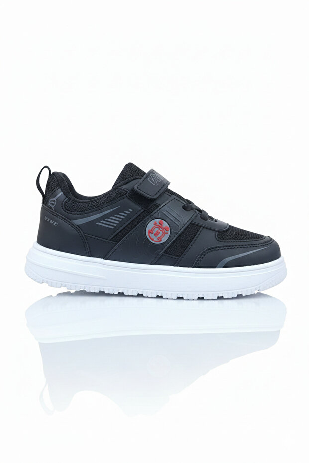 Vivox 3621 Black Lightweight Comfortable Boys' Sports Shoes