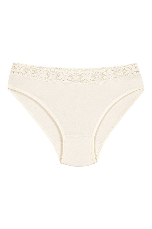 Yildiz3523 lycra waisted lace bikini ecru