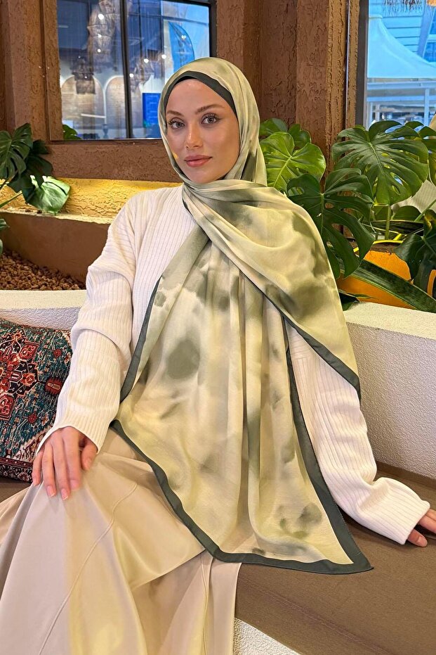 شال ناعم بنمط الباتيك شاي آيدا - 1