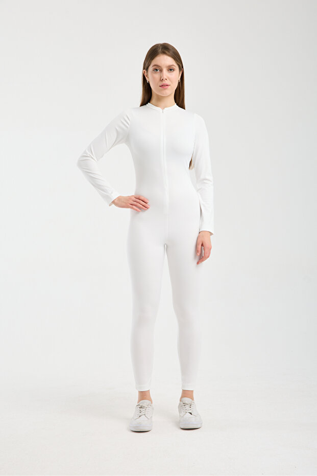 Kadın Fermuarlı Dalgıç Tulum - 1