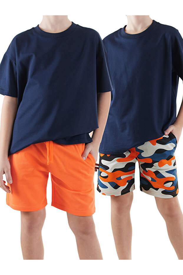 Erkek Çocuk Basic 2'li Paket Şort - 1