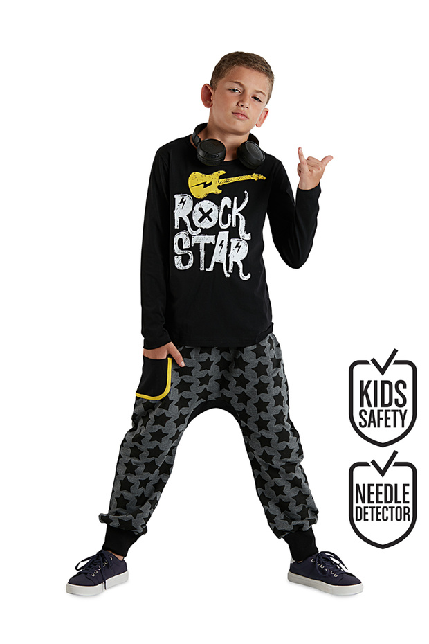 Star Rock Boy's Trousers T-shirt Set