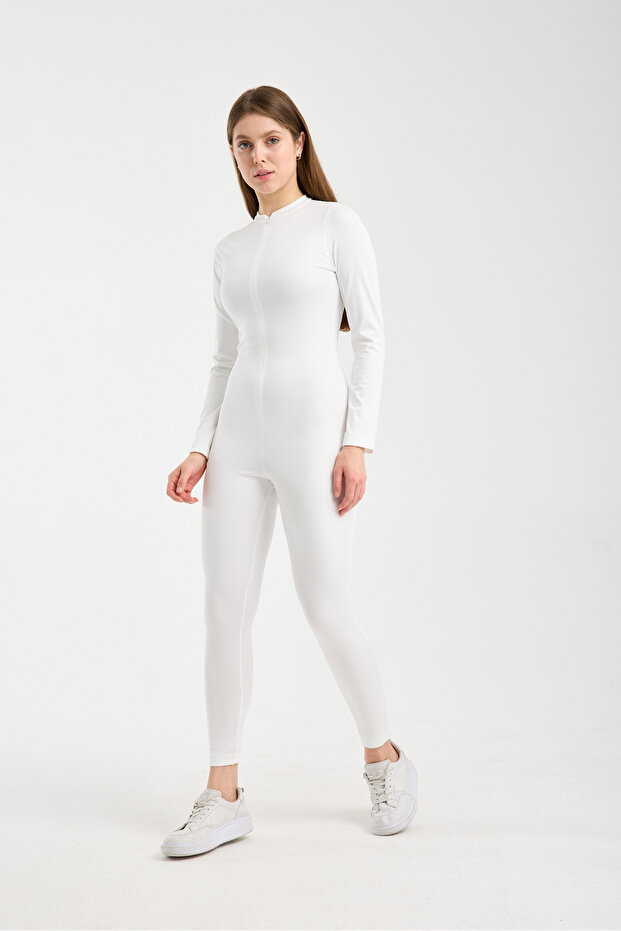 Kadın Fermuarlı Dalgıç Tulum - 2