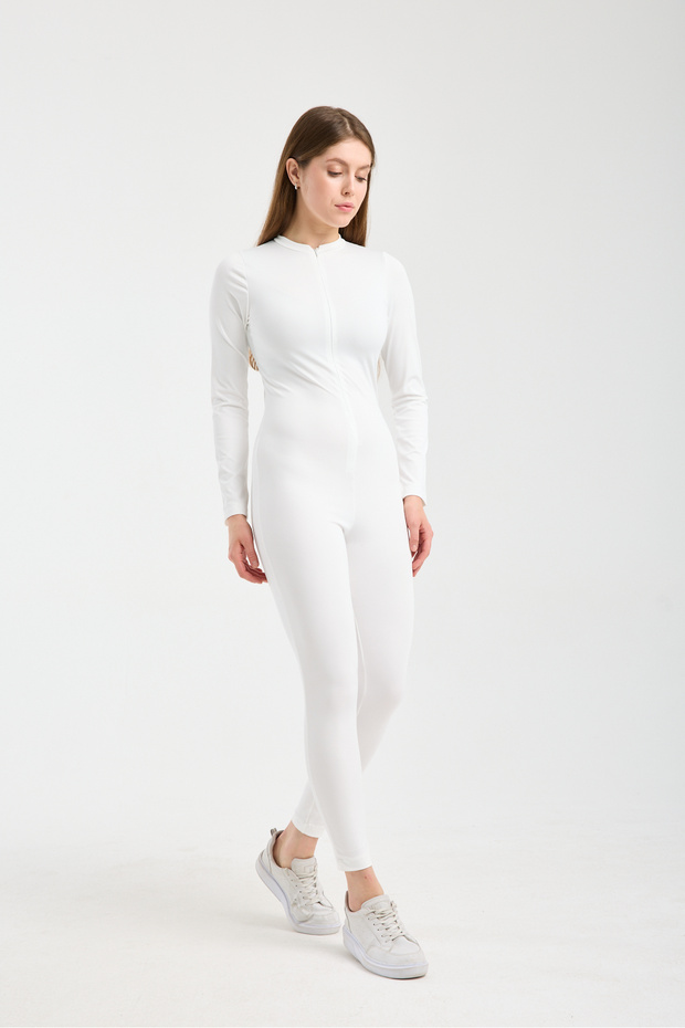 Kadın Fermuarlı Dalgıç Tulum - 3