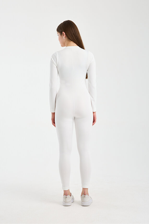 Kadın Fermuarlı Dalgıç Tulum - 5