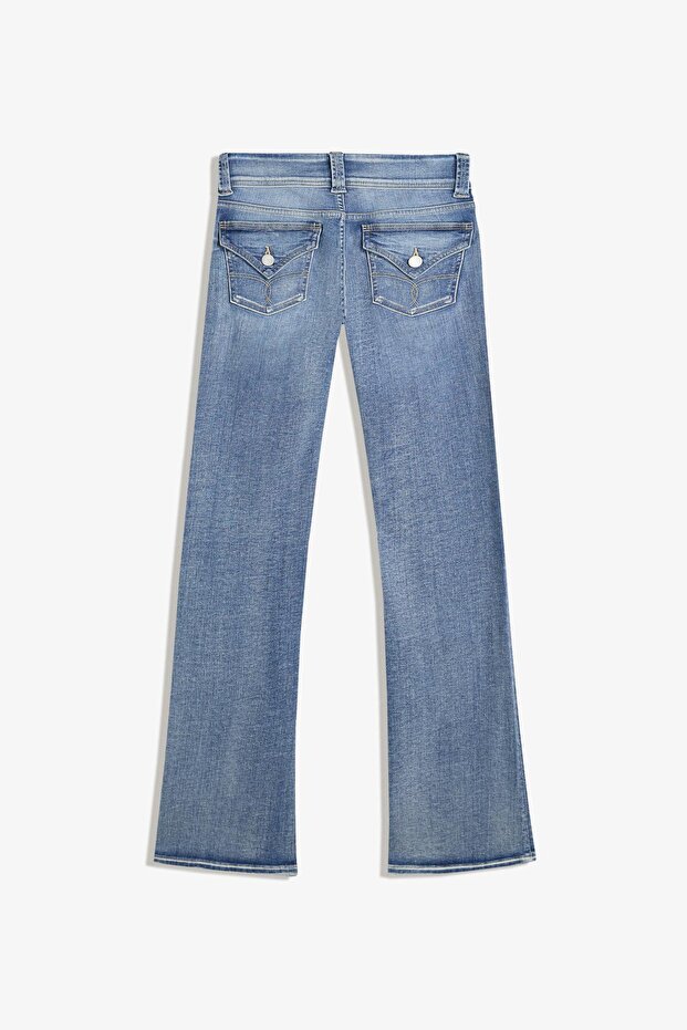 Düşük bel bootcut jean - 6