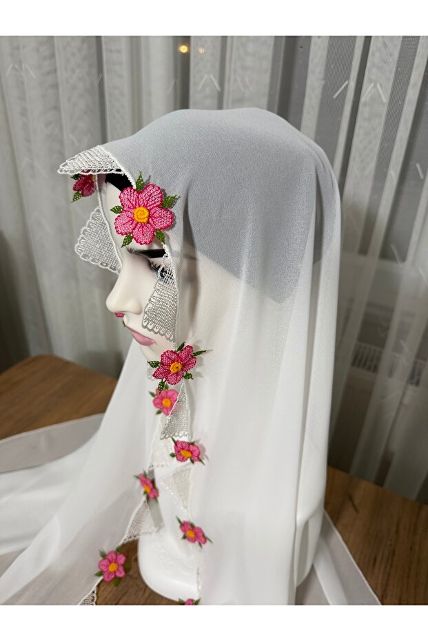 İğne oyası namaz başörtüsü - 2