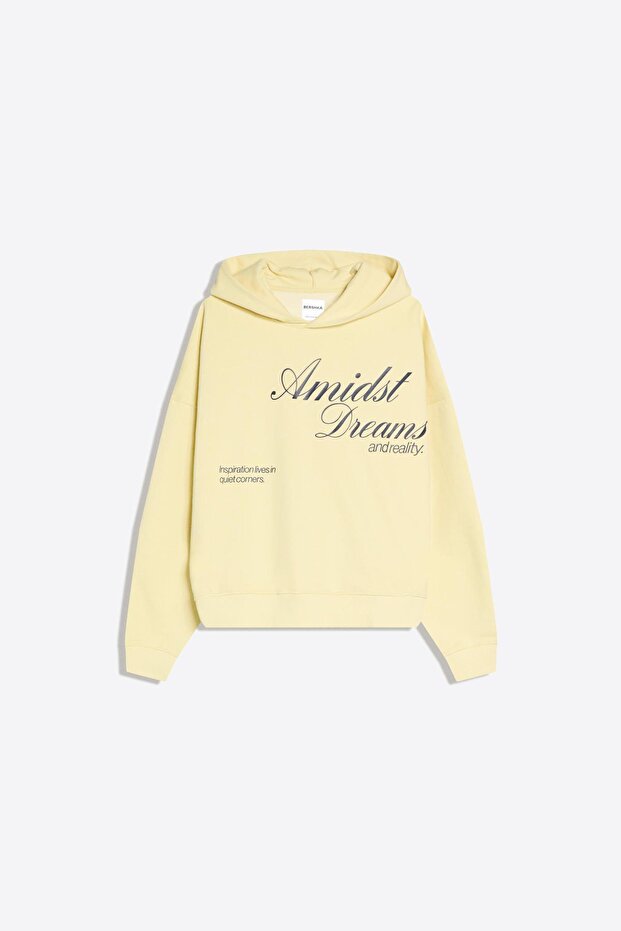 Baskılı kapüşonlu sweatshirt - 5