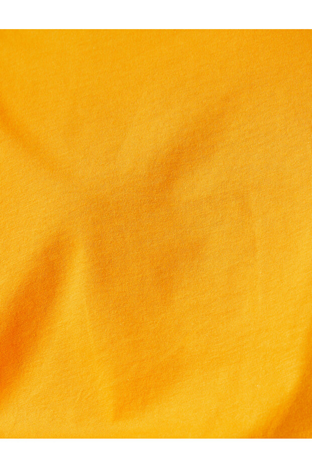 Beli Lastikli Pamuklu Crop Basic Tişört - 6