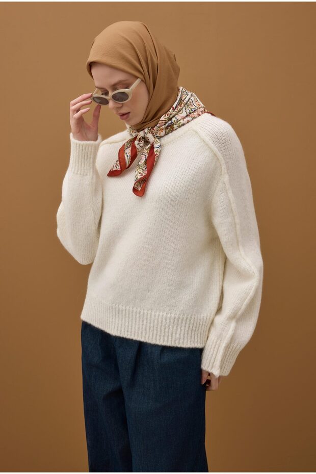 Soft Kraş Eşarp Somon - 3