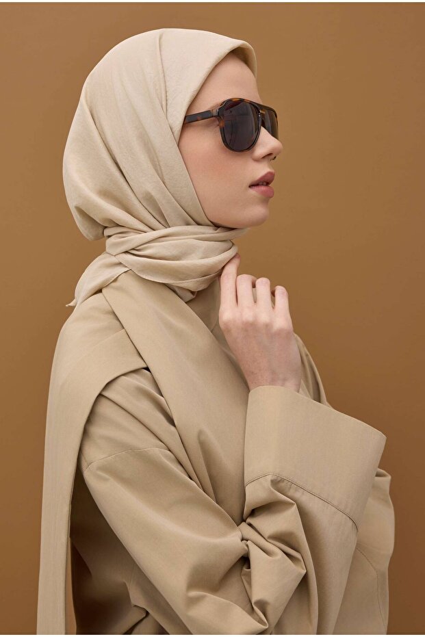 Soft Kraş Eşarp Nude - 3