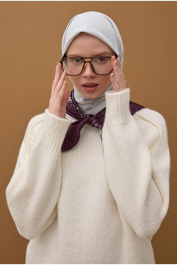 Soft Kraş Eşarp Gri - 1