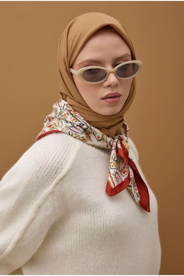 Soft Kraş Eşarp Somon - 2