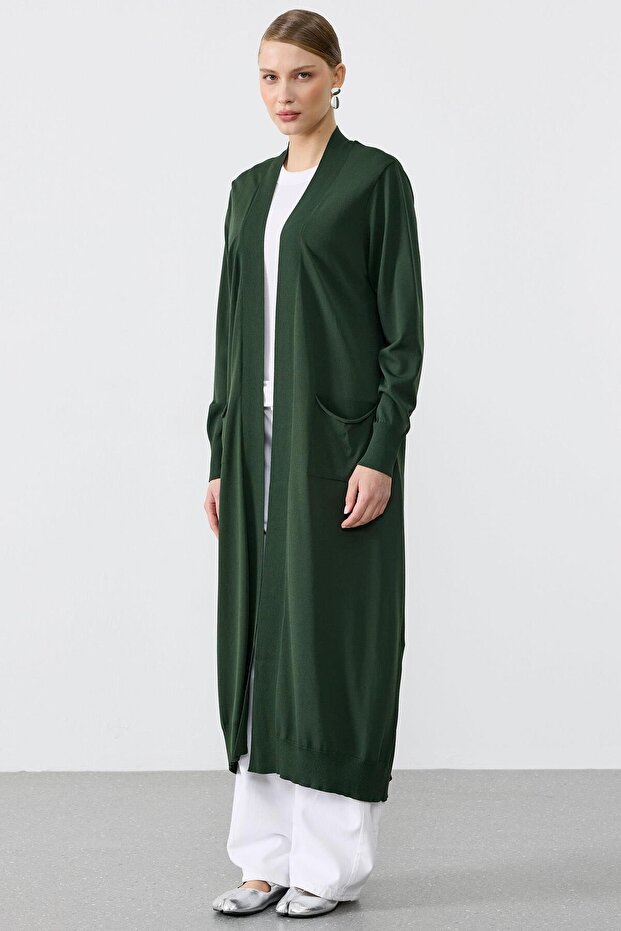 SOSİS CEPLİ BASIC RAYON HIRKA ZÜMRÜT - 1