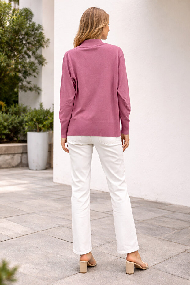 Basic Triko Bluz - 2