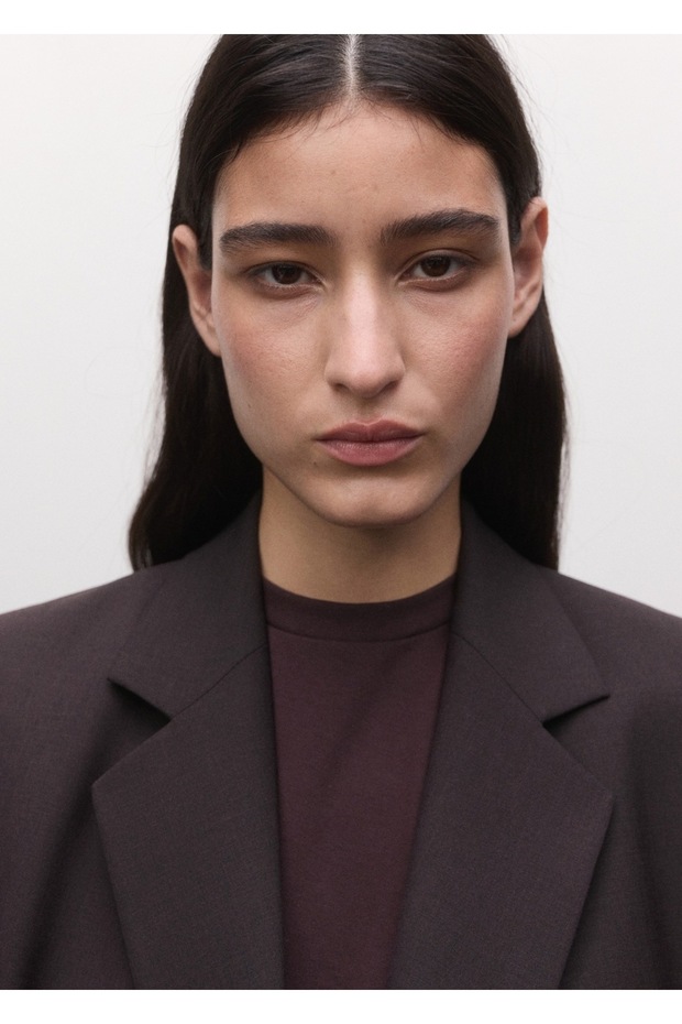 Çift düğmeli yün blazer ceket - 7