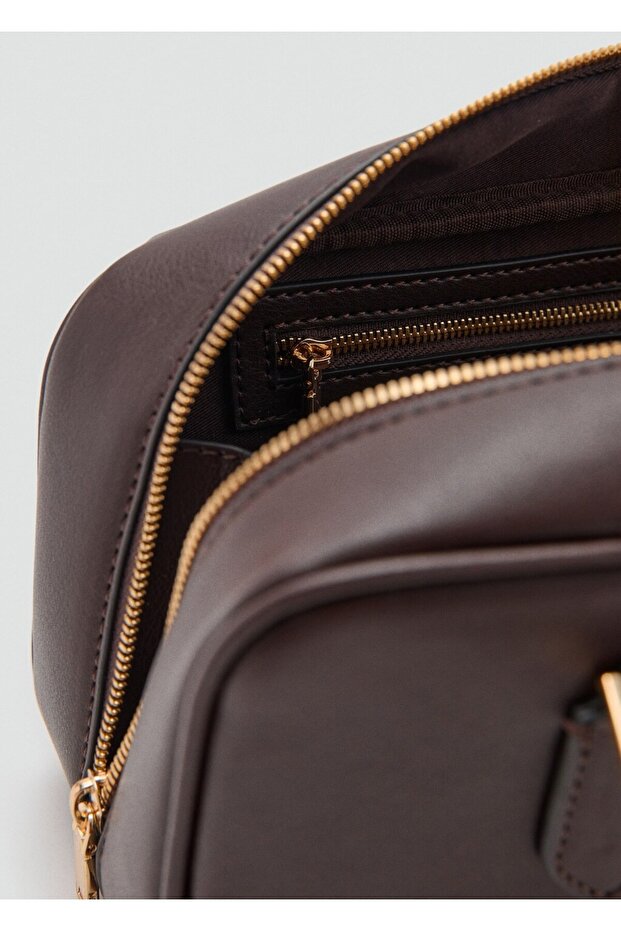 Deri görünümlü bowling çanta - 7