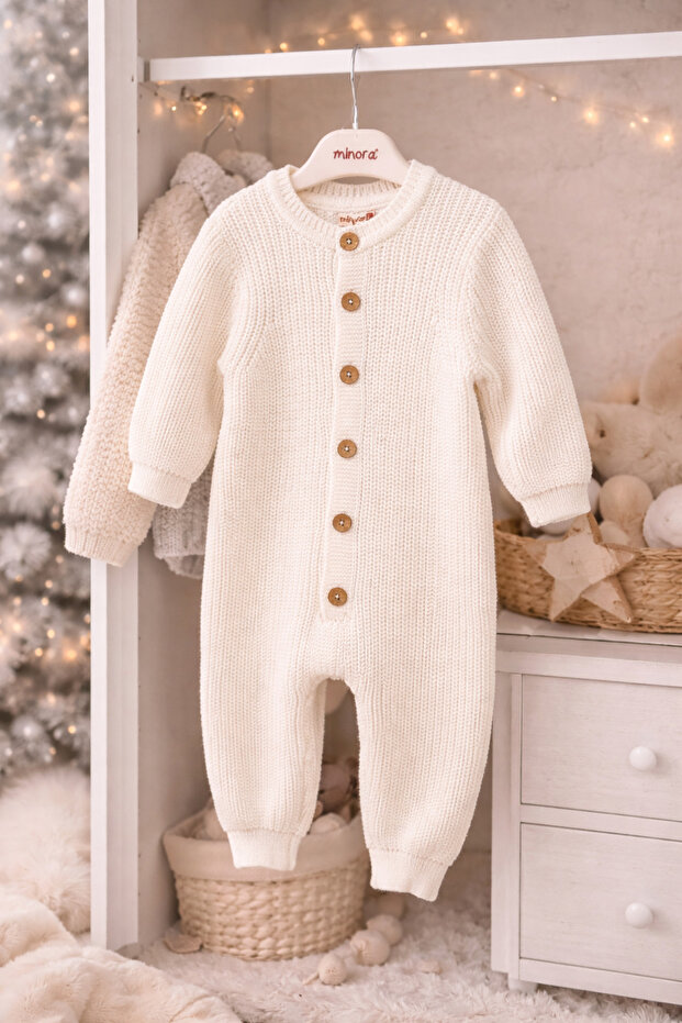 Düğmeli Örme Tulum - 2