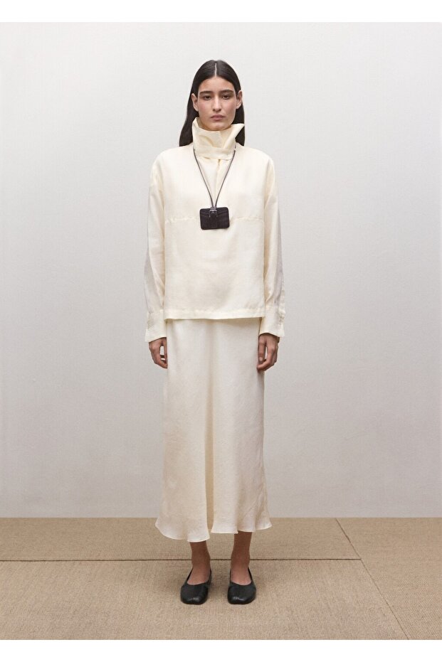 Lyocell huni yaka gömlek - 2