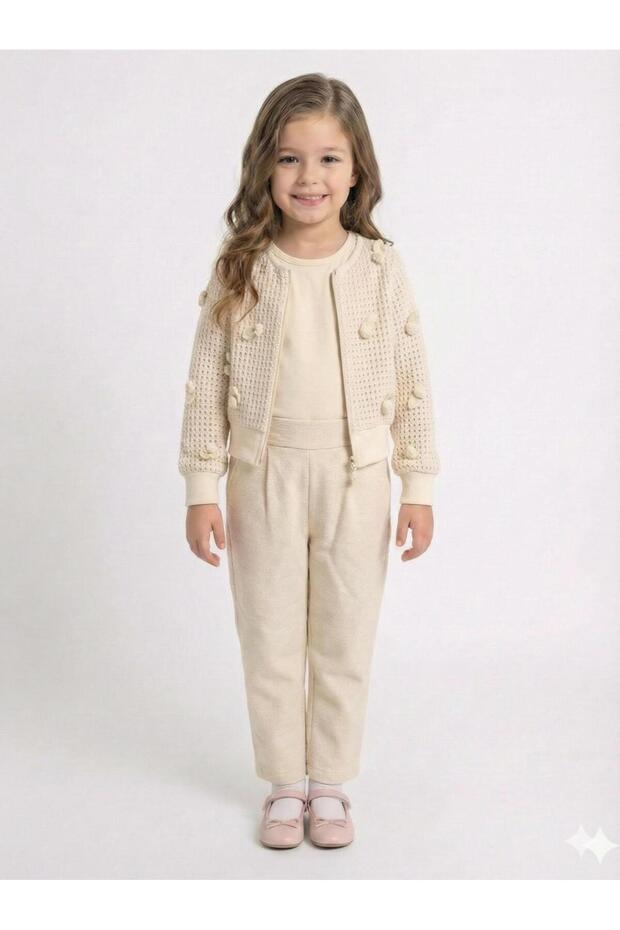 Girl's 3-Piece Top and Bottom Set 4-7 Years Old 52127