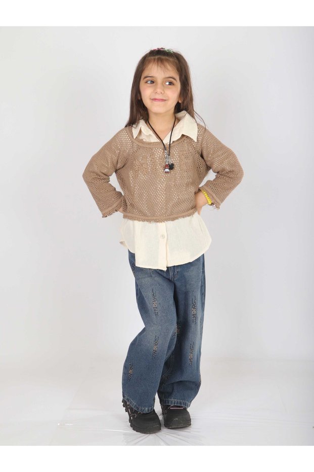 Girl's Top and Bottom Set 5-14 Years 36165