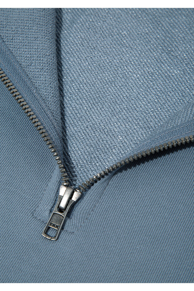 Yarı Fermuarlı Basic Sweatshirt 0S10419-80889 - 7