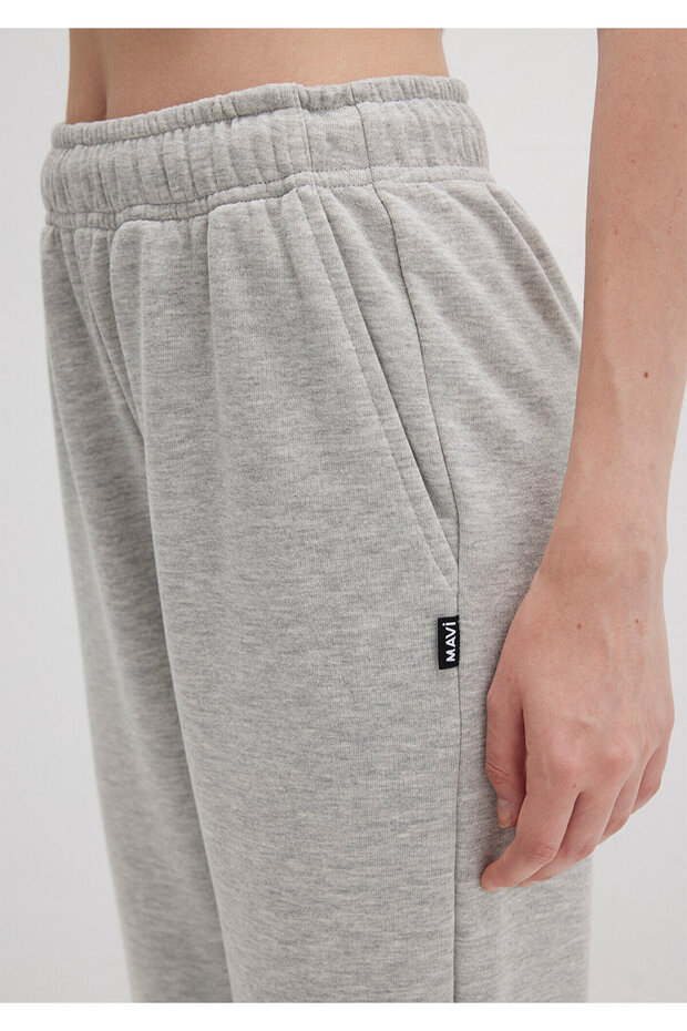 Gri Basic Eşofman Altı 1600823-32175 - 6