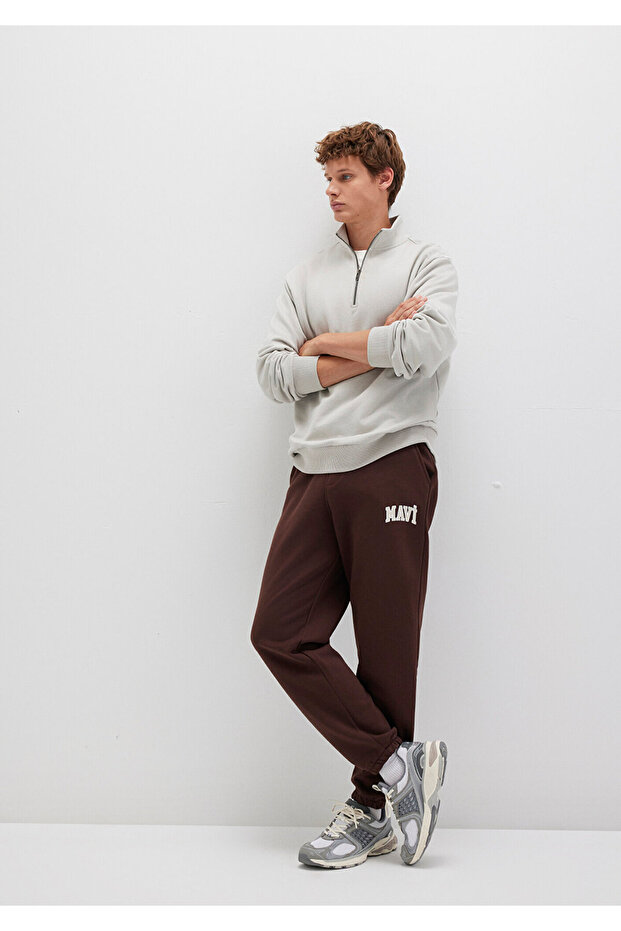 Logo Printed Brown Sweatpants 0010207-70251