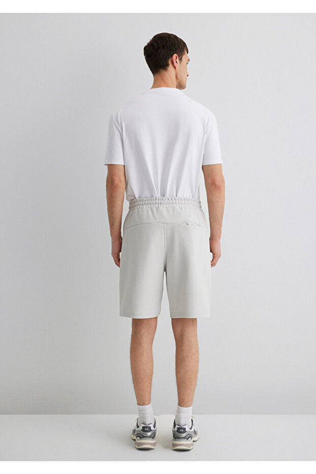 Açık Gri Şort 0410254-80192 - 5