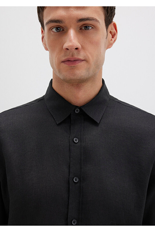 UZUN KOL GÖMLEK Siyah - 6