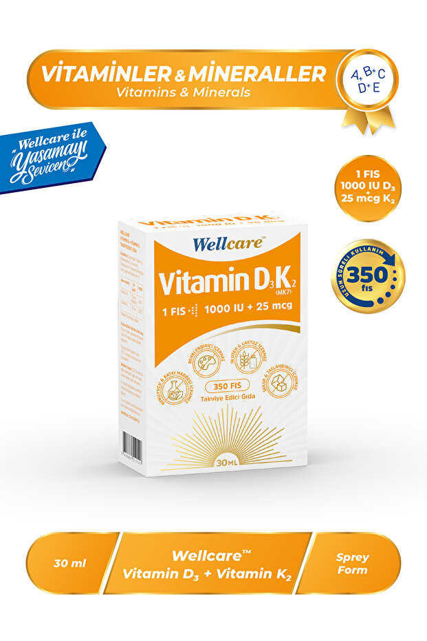 Vitamin D3 + K2 30 ml