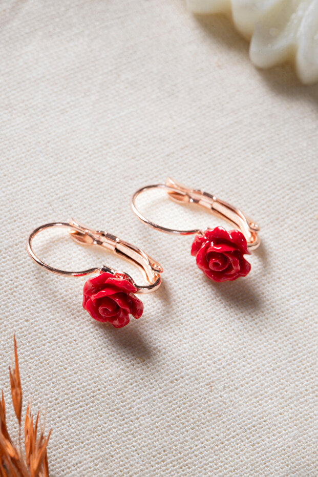 Kadın Gül Model Küpe - 2